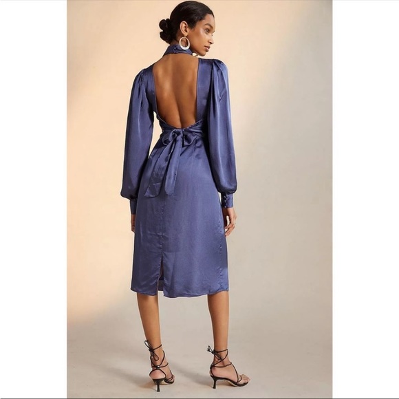 Anthropologie - Open-Back Midi Dress Hutch Size 2 - Picture 3 of 14
